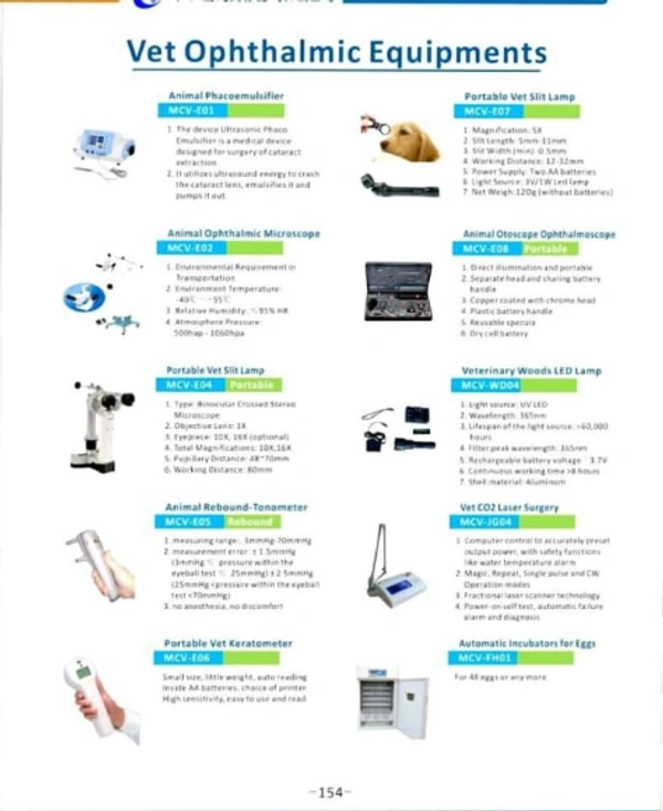 Vet Ophthalmic Equipment